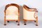 19th Century Walnut Seating Set, Austria, 1810s, Set of 3, Image 6