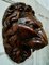 Cabeza de león victoriana grande tallada a mano, Imagen 1