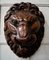 Cabeza de león victoriana grande tallada a mano, Imagen 2