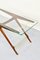 Mid-Century Italian Wood Brass Glass Console Table by Cesare Lacca, 1960s, Image 8