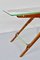 Mid-Century Italian Wood Brass Glass Console Table by Cesare Lacca, 1960s 4