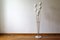 Mid-Century Italian Brass Carrara Marble Opaline Alberello Floor Lamp from Stilnovo, 1950s 3