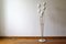 Mid-Century Italian Brass Carrara Marble Opaline Alberello Floor Lamp from Stilnovo, 1950s, Image 3