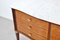 Italian Walnut Carrara Marble Brass Sideboard from Cantu, 1960s 8