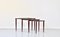 Italian Mahogany Nesting Tables with Glass Tops by Ico Parisi, 1960s, Set of 3 14
