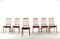 Mid-Century Danish Teak & Velvet Dining Chairs, 1960s, Set of 6 1