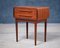 Comodino Mid-Century in teak di Johannes Andersen, Danimarca, anni '50, Immagine 1