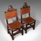 Antique Scottish Jacobean Revival Edwardian Side Chair, Set of 2 6