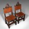 Antique Scottish Jacobean Revival Edwardian Side Chair, Set of 2, Image 6