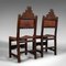 Antique Scottish Jacobean Revival Edwardian Side Chair, Set of 2, Image 5