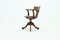 Antique English Oak Swivel Desk Chair, 1920s 9