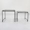 Glass & Metal Quaderna Nesting Tables from Bontempi, 1980s 5