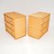 Vintage Bamboo Rattan Chest of Drawers, Set of 2 8