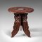 Table d'Appoint Circulaire Anglo-Indienne Antique 6