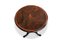 19th Century French Walnut Tilt Top Wine Table with Central Inlaid Bird Motif & Satinwood Banded Top, Image 3