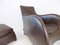 Leather Armchair with Ottoman by Gerard Van den Berg for Montis, Set of 2 11