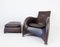 Leather Armchair with Ottoman by Gerard Van den Berg for Montis, Set of 2, Image 4