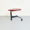 Italian Mid-Century Red Wood Steel Coffee Table Kick by Kita for Cassina, 1980s 2