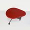 Italian Mid-Century Red Wood Steel Coffee Table Kick by Kita for Cassina, 1980s 5