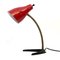 Vintage Italian Brass and Lacquer Flexible Table Lamp, 1950s 1