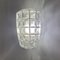 Lámpara de pared Mid-Century de vidrio, años 60, Imagen 6