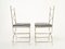 Stahl, Messing & Samt Curule Stühle von Maison Jansen, 1960er, 12er Set 12