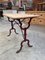 Old Bistro Table with Elm Top, Image 3