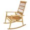 Rocking Chairs Mid-Century en Rotin, 1960s 1