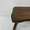 Brutalist Solid Wood Side Table, 1970s 5