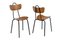 Chairs in Wood and Metal, 1950s, Set of 4 2