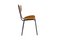 Sedie in legno e metallo, anni '50, set di 4, Immagine 6
