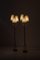 Swedish Modern Floor Lamps in Brass and Rattan, Set of 2 4