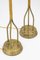 Swedish Modern Floor Lamps in Brass and Rattan, Set of 2 8