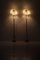 Schwedische Moderne Stehlampen aus Messing & Rattan, 2er Set 5