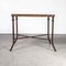 Large Square Industrial Console Table, Belgium, 1940s 3