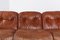 Mid-Century Italian Cognac Leather Sofa, 1960s 3