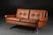 Cognacfarbenes dänisches Vintage Sofa von Svend Skipper, 1960er 4