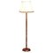 Vintage Floor Standing Lamp with Endon Handmade Lampshade, 1940s 1