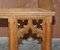 Vintage Pugin Style Gothic Oak Church Altar Rail Ideal as Club Fender 7