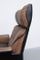 Brauner Leder Lounge Stuhl und Ottoman von Dieter Rams für Vistoe 3