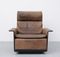 Brauner Leder Lounge Stuhl und Ottoman von Dieter Rams für Vistoe 13