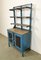 Mueble industrial azul con estantes, años 60, Imagen 4