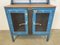 Industrial Blue Cabinet with Shelves, 1960s 6