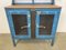 Mueble industrial azul con estantes, años 60, Imagen 6