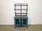 Mueble industrial azul con estantes, años 60, Imagen 1