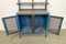 Mueble industrial azul con estantes, años 60, Imagen 13