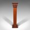 Vintage Continental Walnut Torchere Stand Display Column, 1950s 2