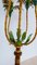 Colored Metal Palm Tree Floor Lamp with Wooden Stand, Italy, 1970s, Image 14