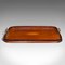 Antique English Victorian Mahogany Serving Tray with Inlay, 1900s 2