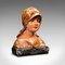 Busto de retrato antiguo, francés, decorativo, figura femenina, victoriano, modernista, Imagen 1